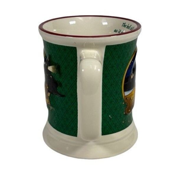 Polar Express Hot Chocolate Believe Ticket 3D Raised Design Coffee Mug Cup Train - Picture 4 of 10